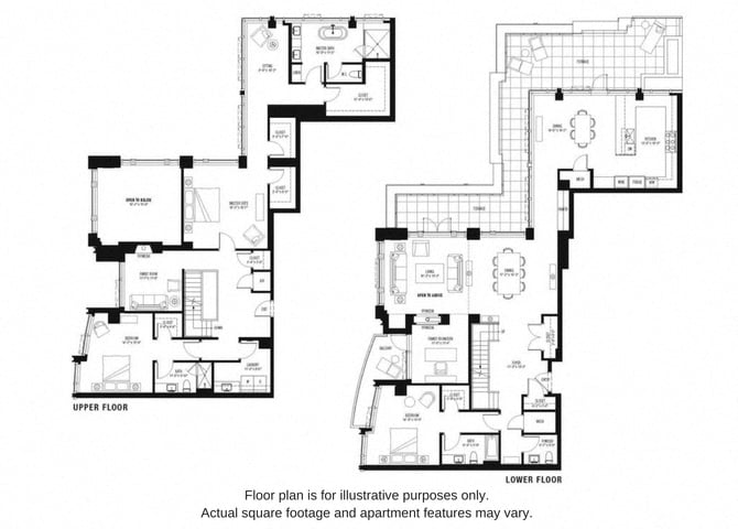 South 3101 Penthouse Floorplan Image